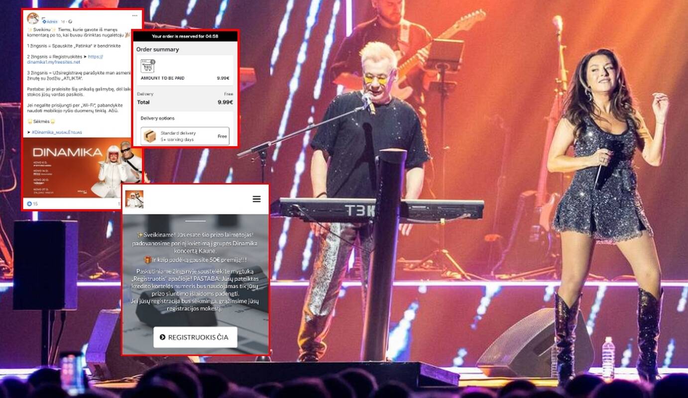 Būkite atsargūs: grupės „Dinamika“ nariais apsimetantys sukčiai mėgina išvilioti duomenis