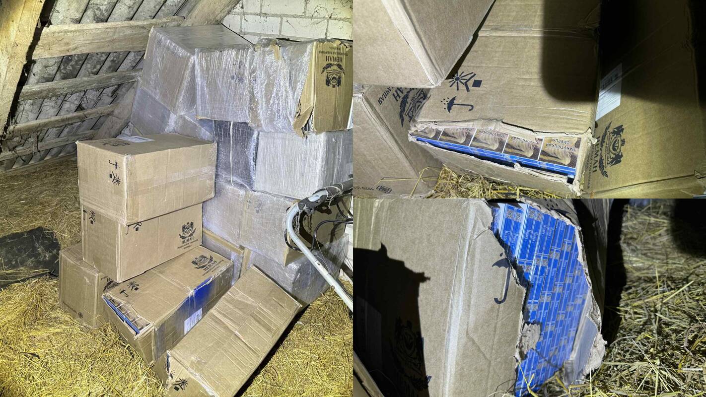 Vyro sodyboje – 10 tūkst. kontrabandinių cigarečių pakelių