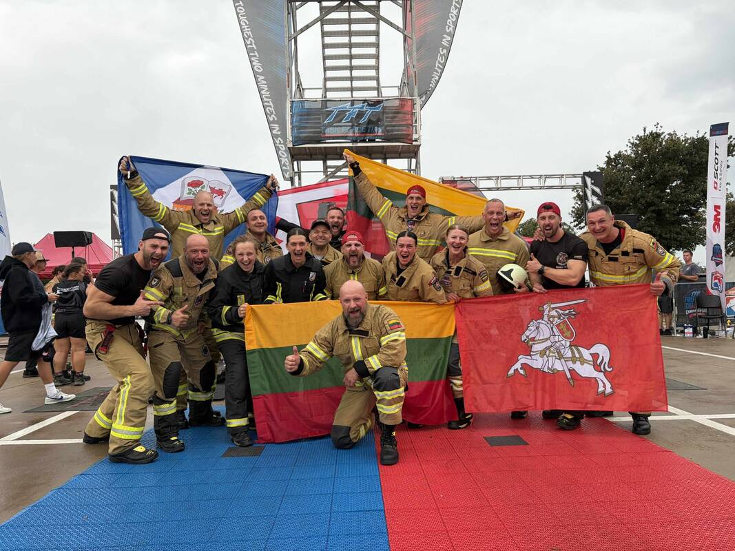 Lietuvos ugniagesiai gelbėtojai – stipriausi pasaulyje