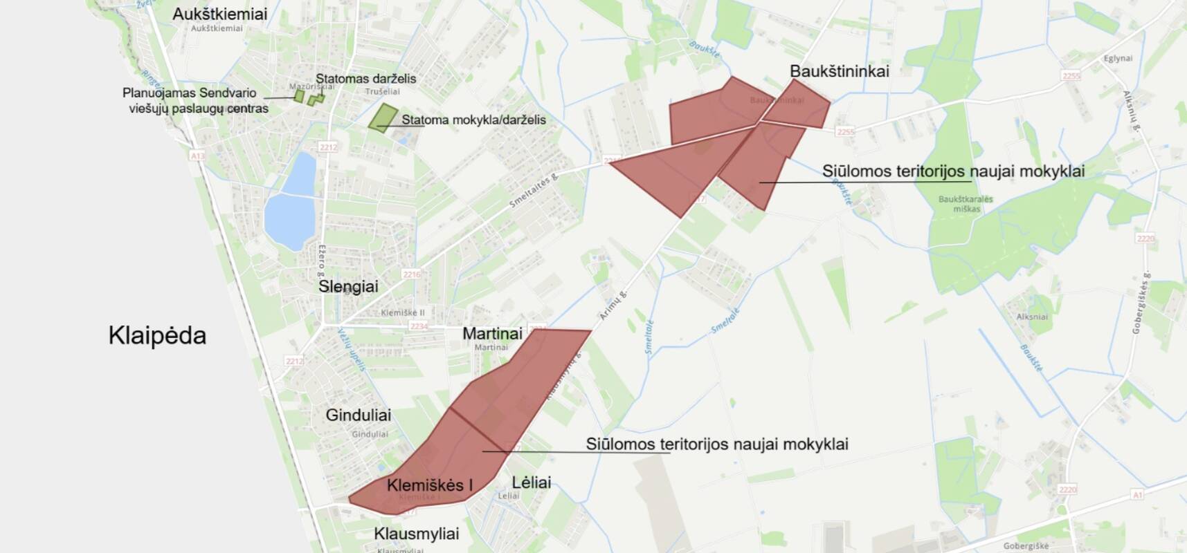 Klaipėdos rajono savivaldybė ieško sklypo naujos mokyklos statybai Sendvario seniūnijoje