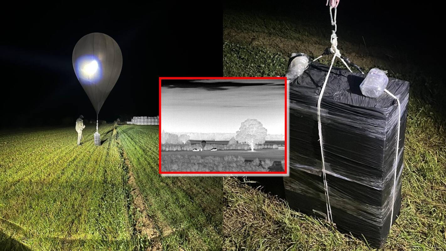 NKVC vadovas: aptikti trys kontrabandiniai balionai