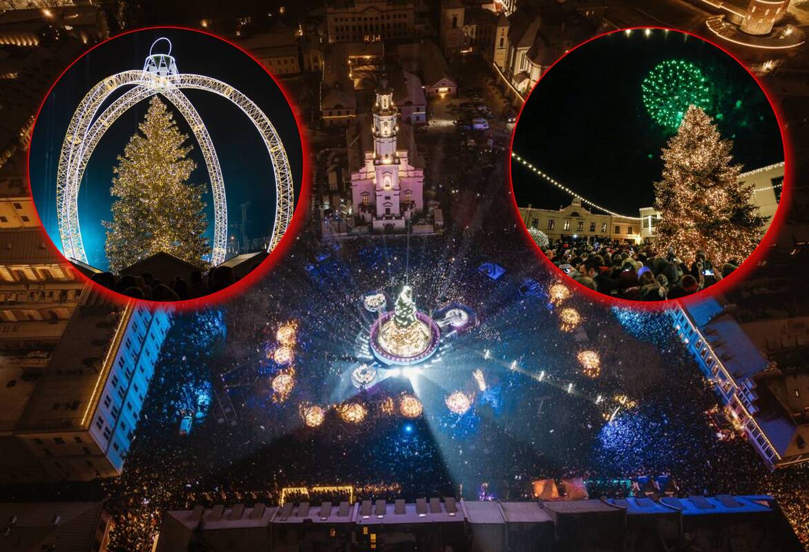 Laukti liko nedaug: kada didieji miestai įžiebs Kalėdų egles?