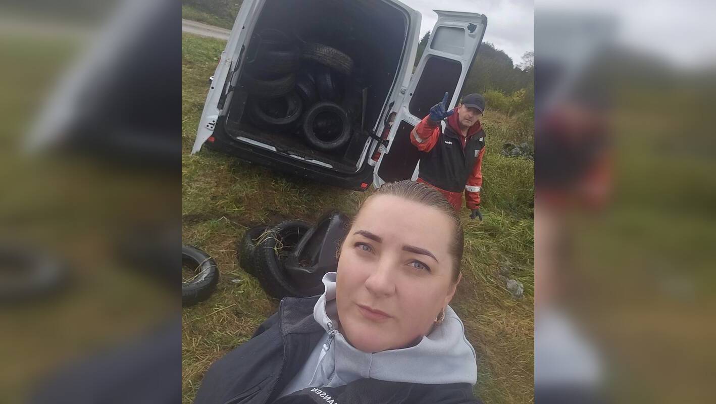 Išvežė: I. ir A. Štitiliai savaitgalį praleido miške rinkdami svetimas padangas.