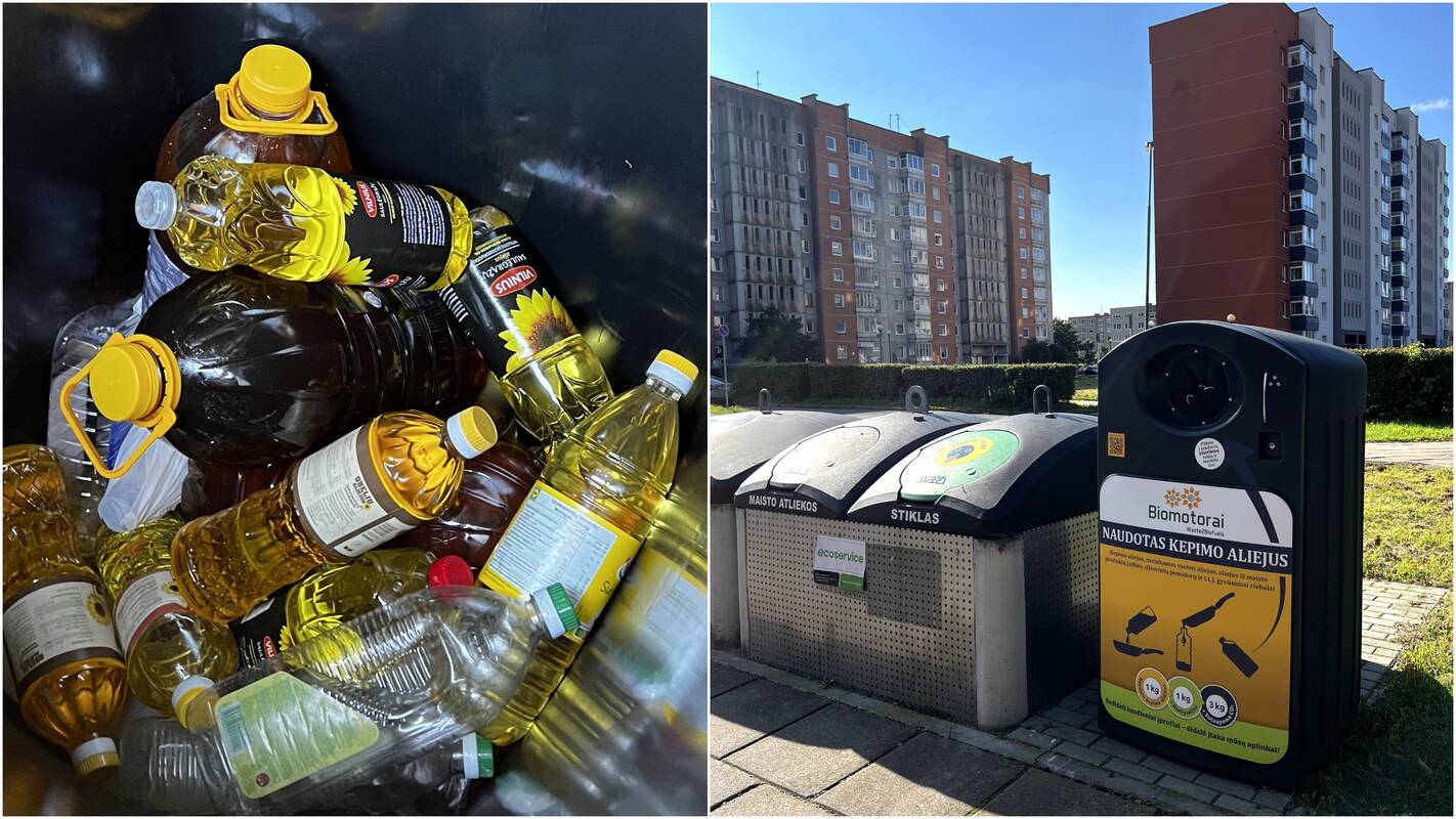 Mėnuo su naujove: naudoto aliejaus rūšiavimas Klaipėdoje įgauna pagreitį
