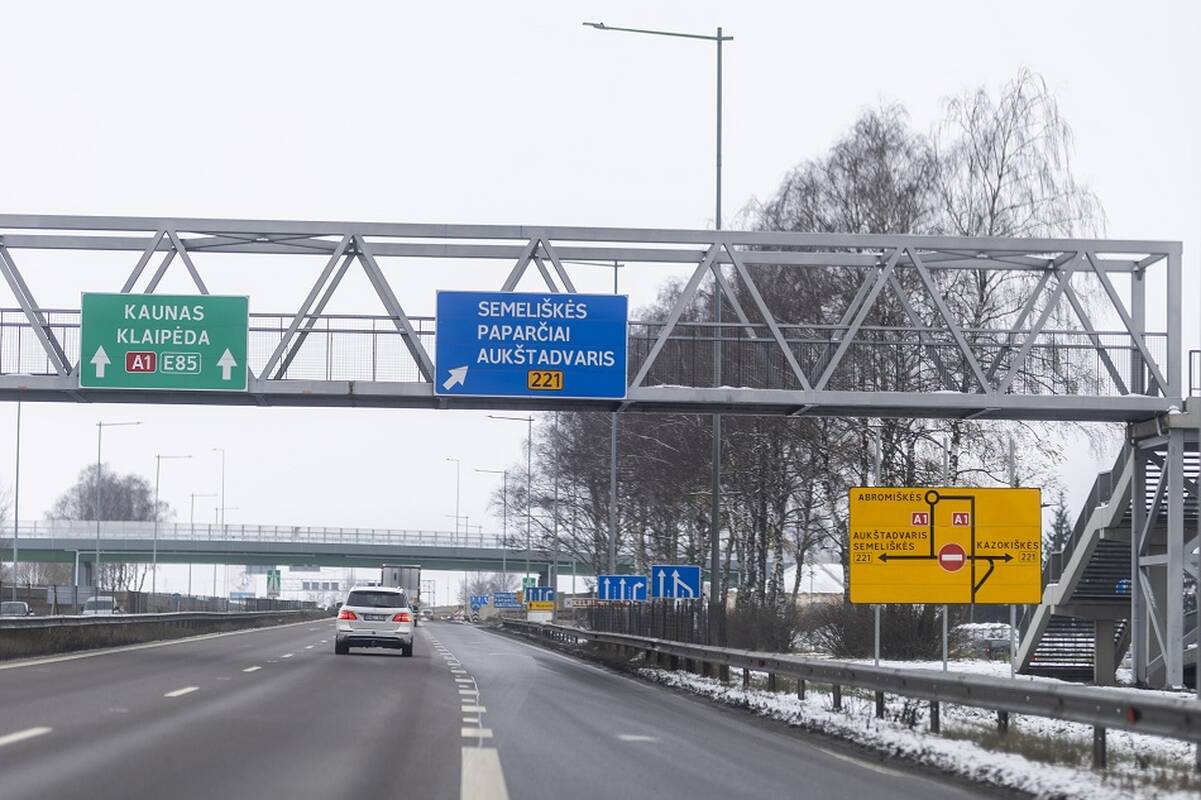 Dalyje Lietuvos magistralių šaltuoju sezonu bus greičio ribojimo išimčių