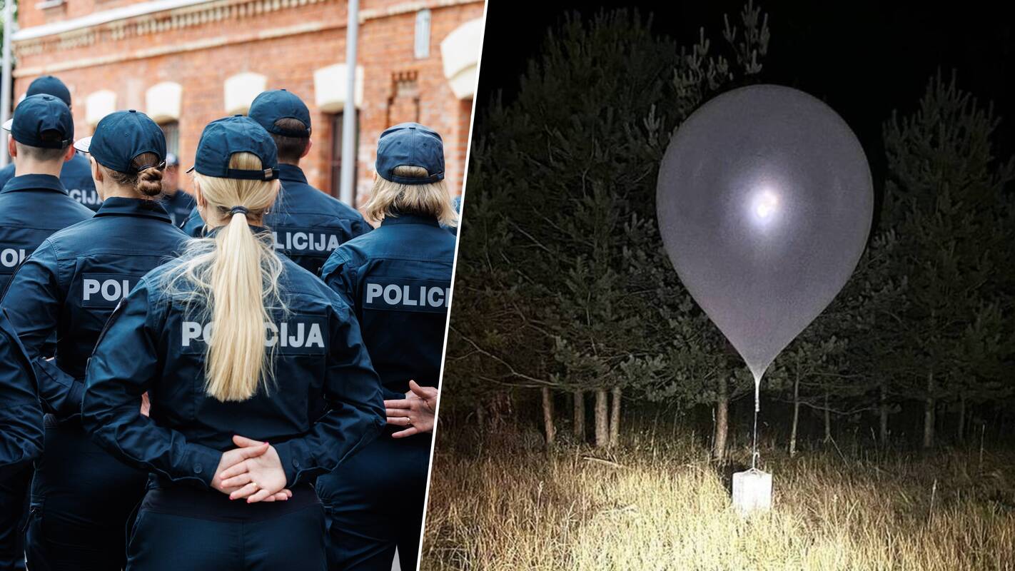 Policija per pastaruosius du mėnesius šimtus kartų reagavo į kontrabandinius balionus