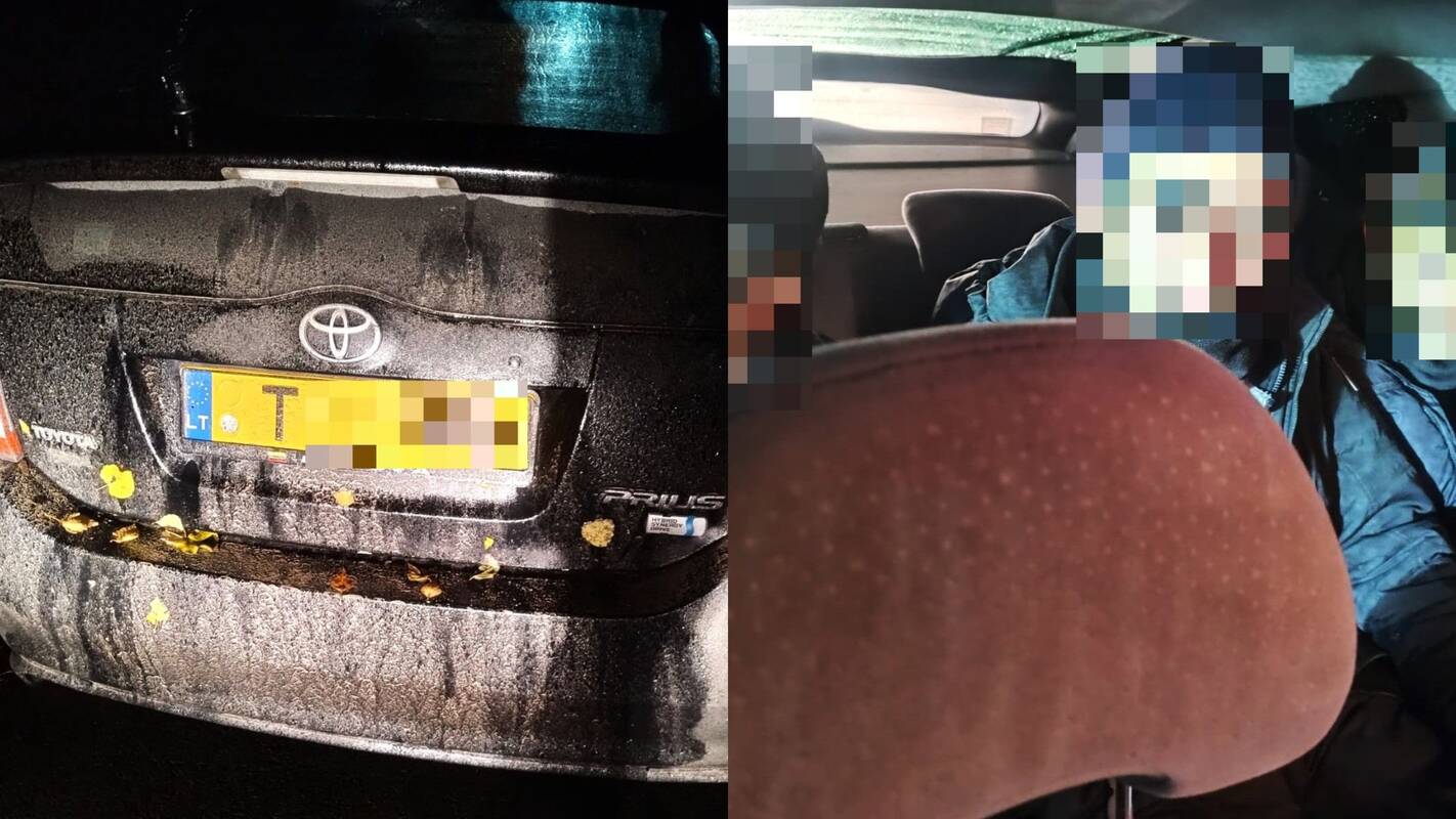 Po gaudynių pasieniečiai sulaikė kaunietį taksistą: gabeno neteisėtus migrantus