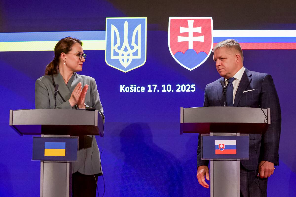 Julija Svyrydenko ir Robertas Fico