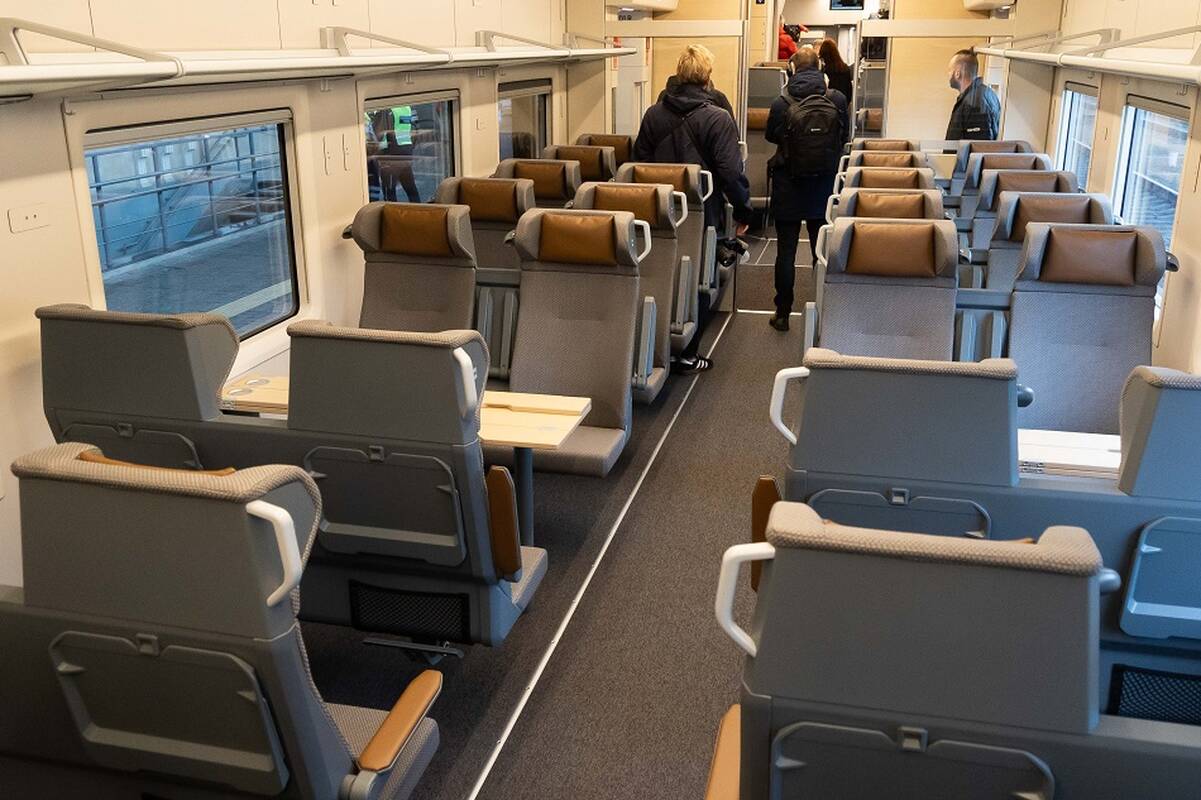 Naujojo elektrinio „Stadler“ traukinio pristatymas