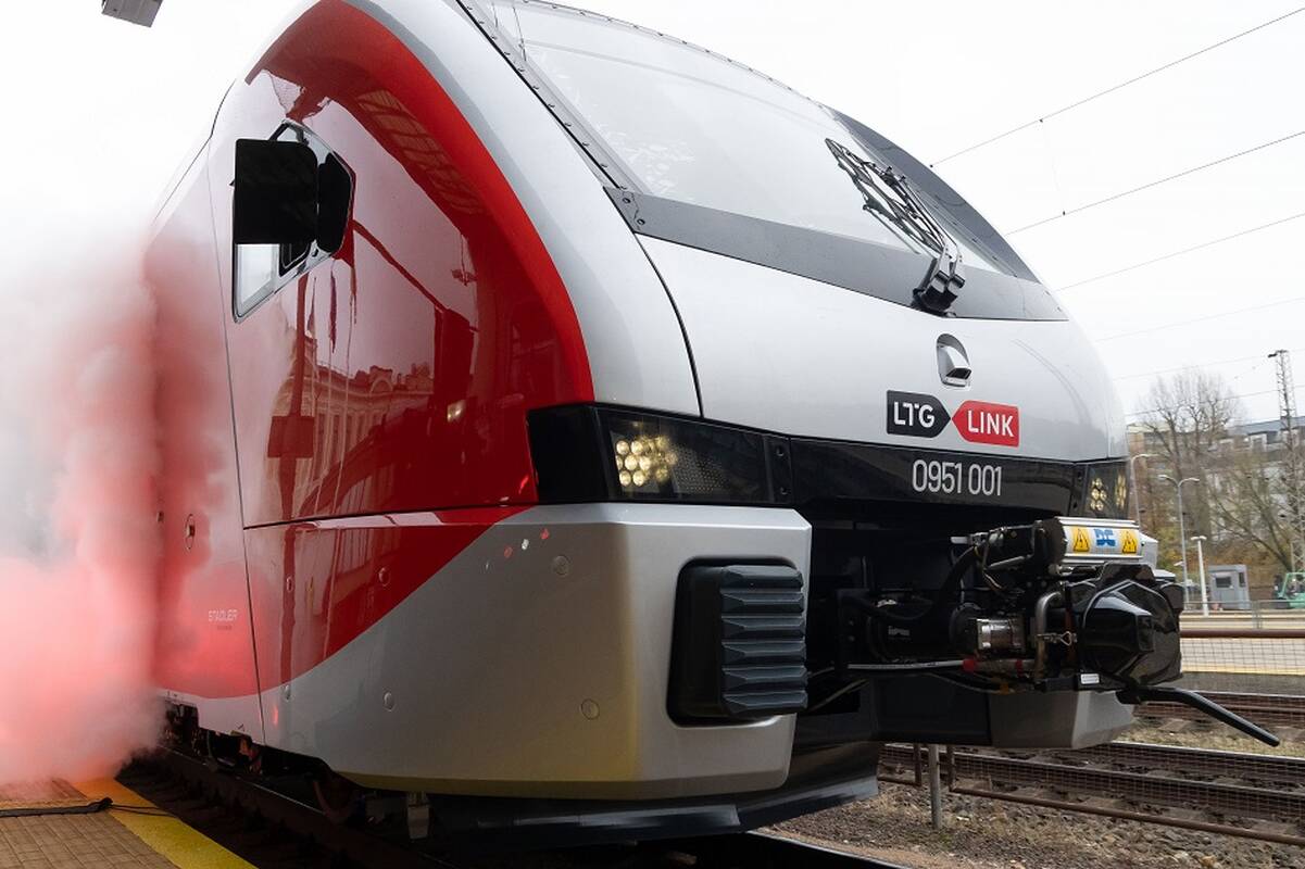 Naujojo elektrinio „Stadler“ traukinio pristatymas