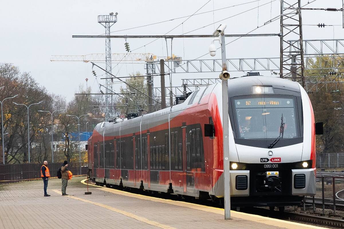 Naujojo elektrinio „Stadler“ traukinio pristatymas