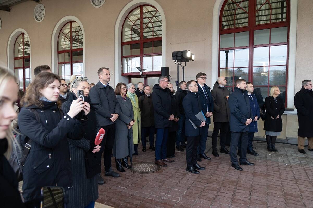 Naujojo elektrinio „Stadler“ traukinio pristatymas