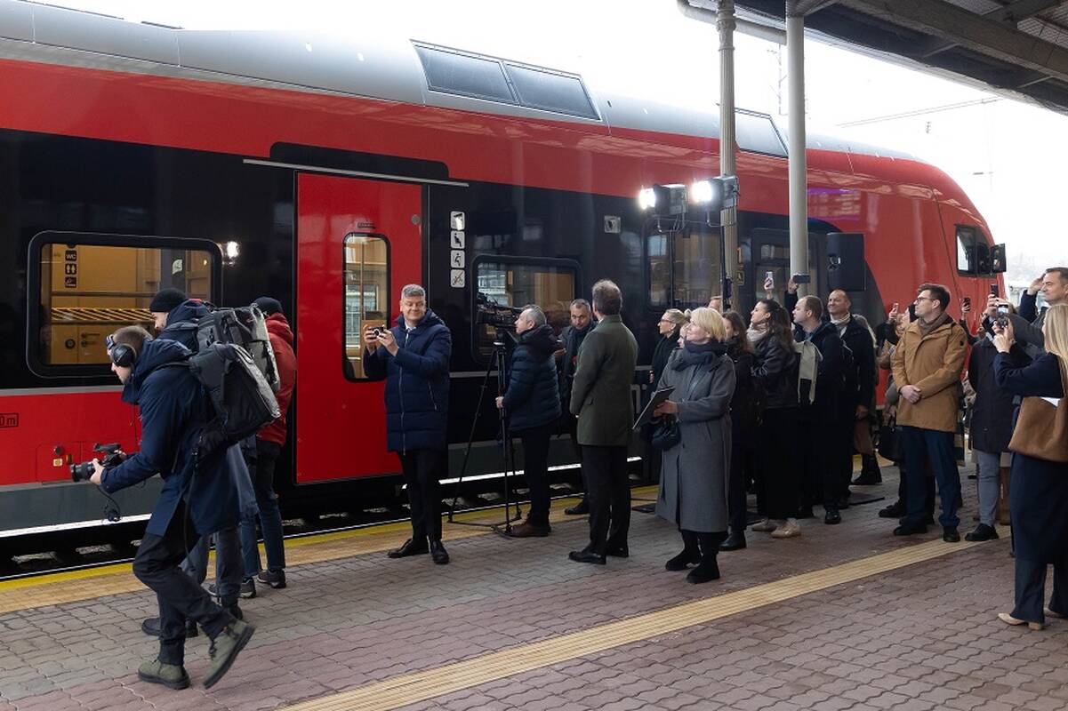 Naujojo elektrinio „Stadler“ traukinio pristatymas