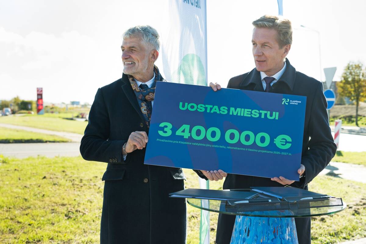 Gatvių į Klaipėdos uostą remontui – dar 3,4 mln. eurų uosto direkcijos lėšų