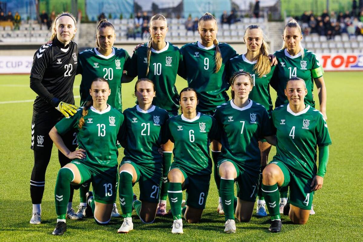 Lietuvos moterų futbolo rinktinė žengė į Baltijos taurės finalą