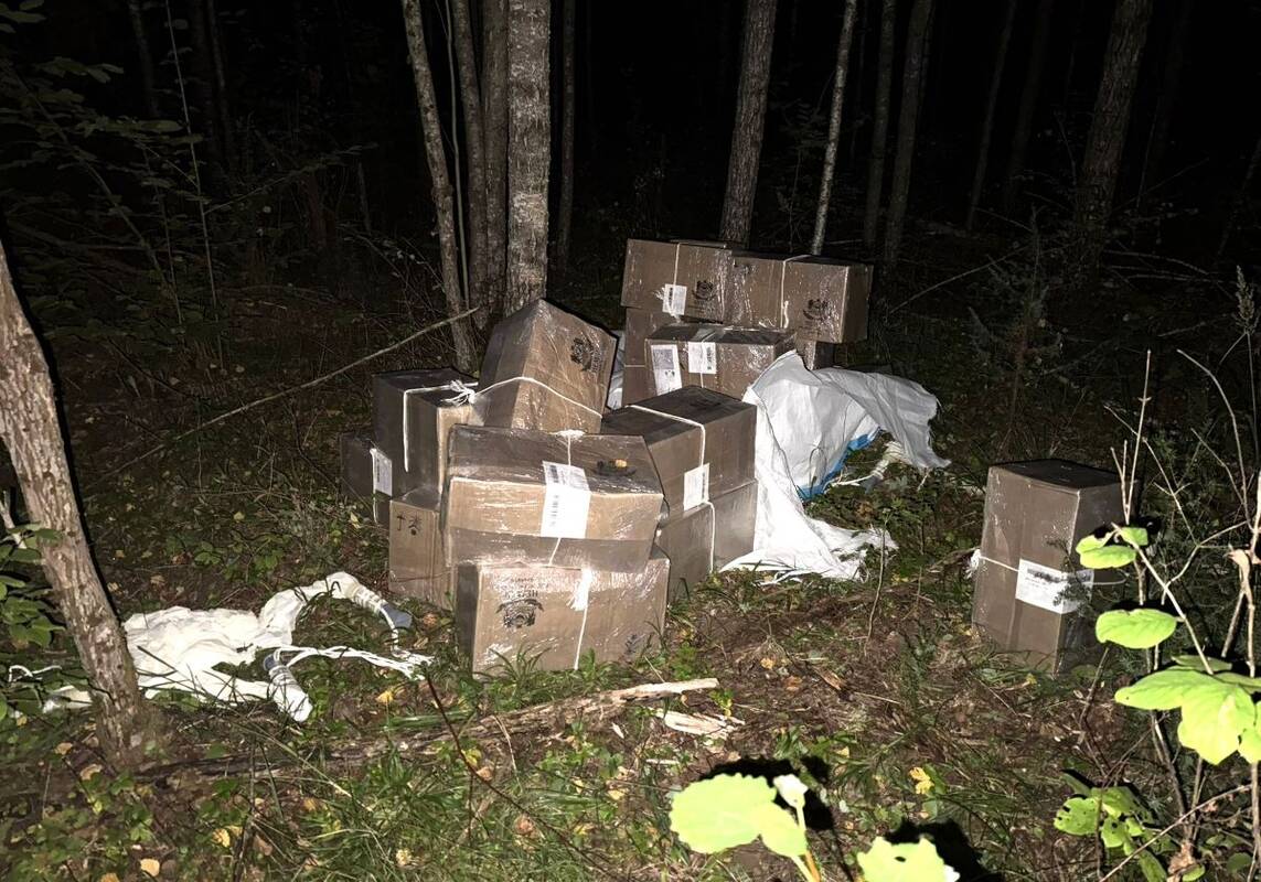 Per dvi paras perimta dešimt kontrabandinių balionų, sulaikyti aštuoni įtariamieji