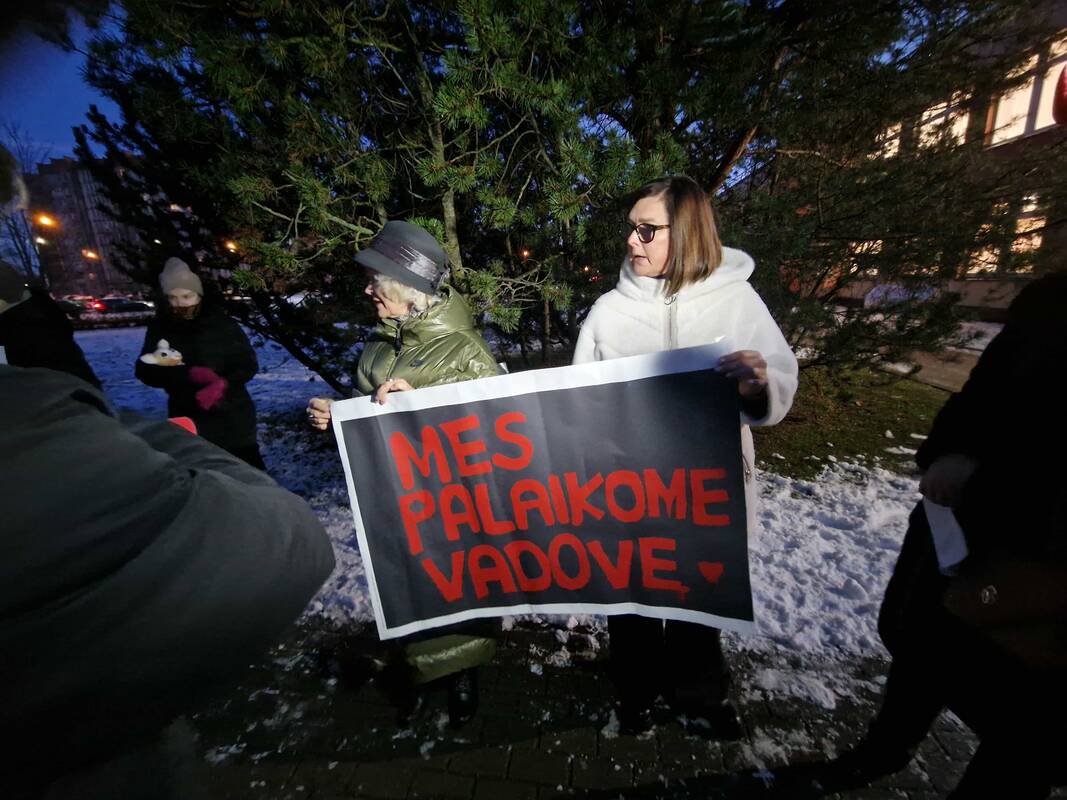 Piketas prie Klaipėdos darželio-lopšelio „Ąžuoliukas“