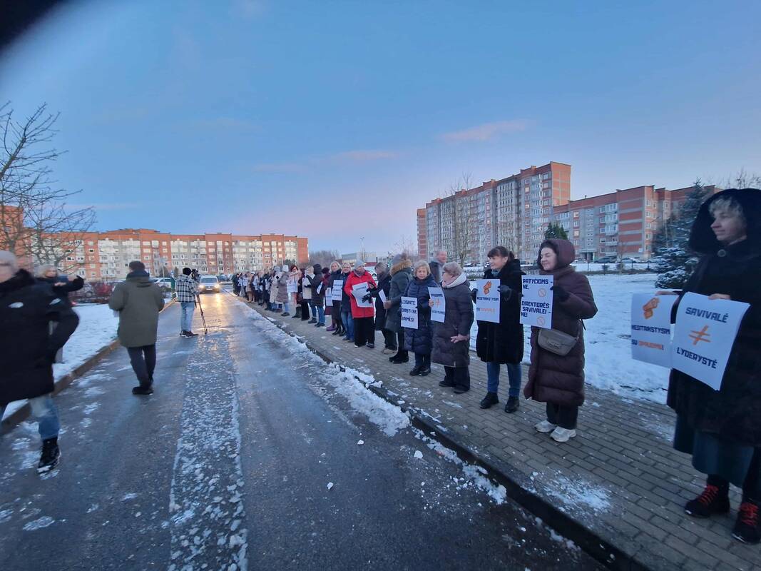 Piketas prie Klaipėdos darželio-lopšelio „Ąžuoliukas“