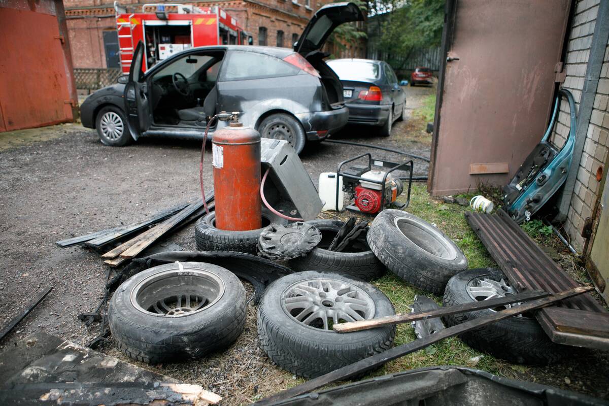 Naktį Kybartuose – didžiulis gaisras