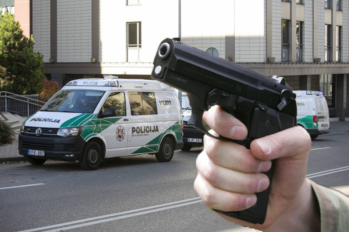 Sostinėje, namo kieme, aidėjo šūviai