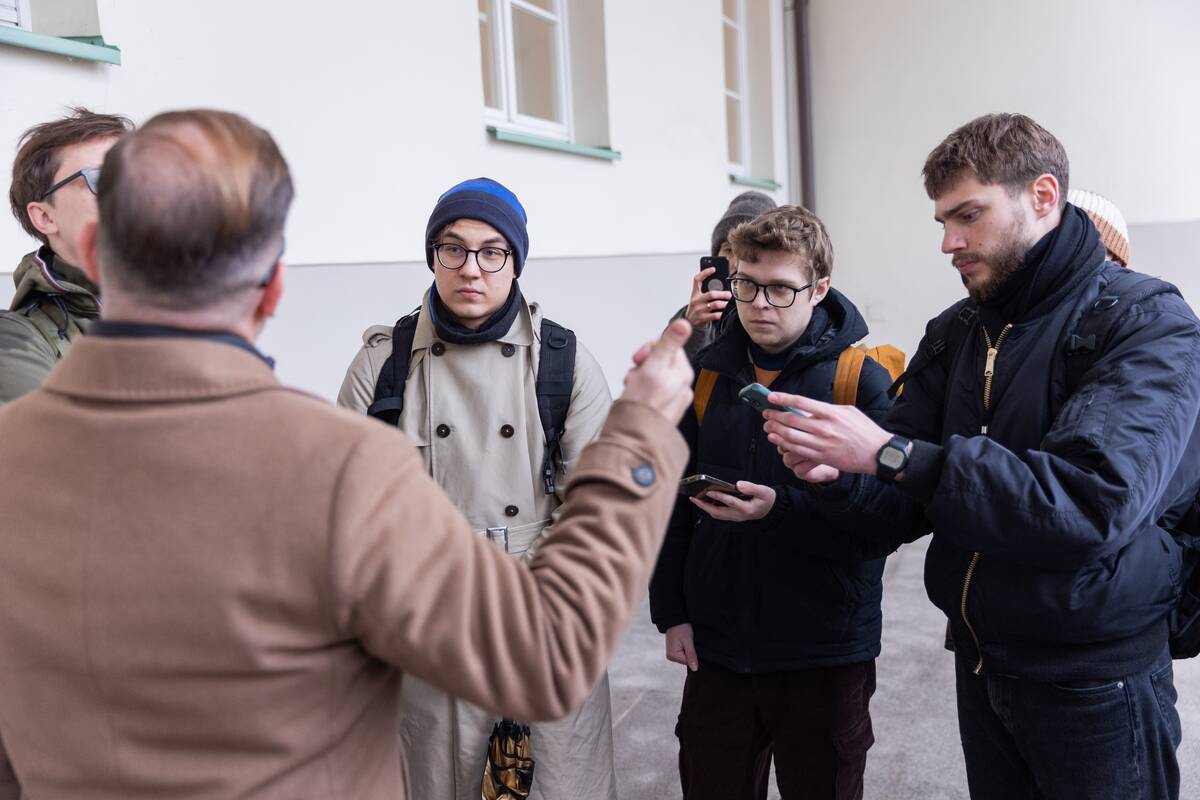 Robertas Kaunas susitiko su protesto dalyviais