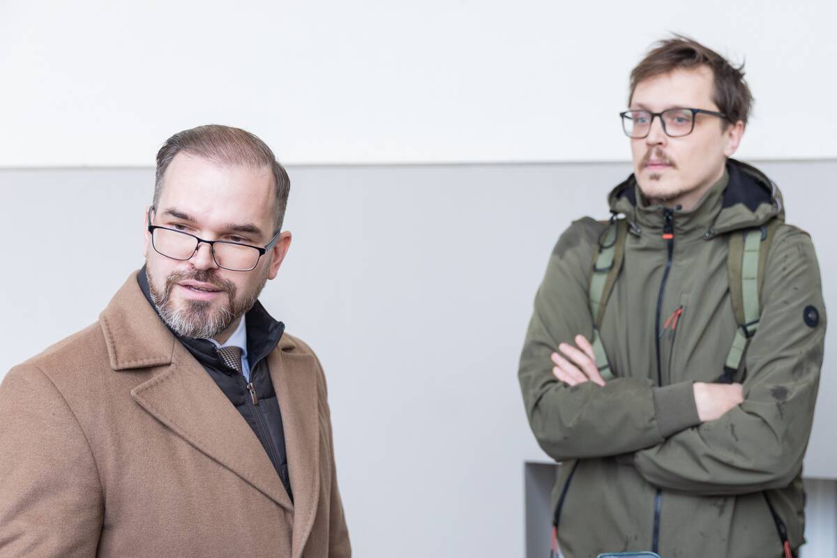 Robertas Kaunas susitiko su protesto dalyviais