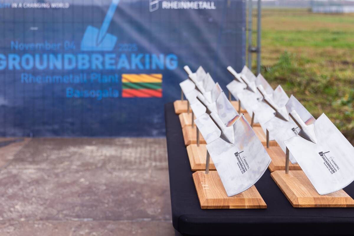  „Rheinmetall“ gamyklos statybų pradžios ceremonija