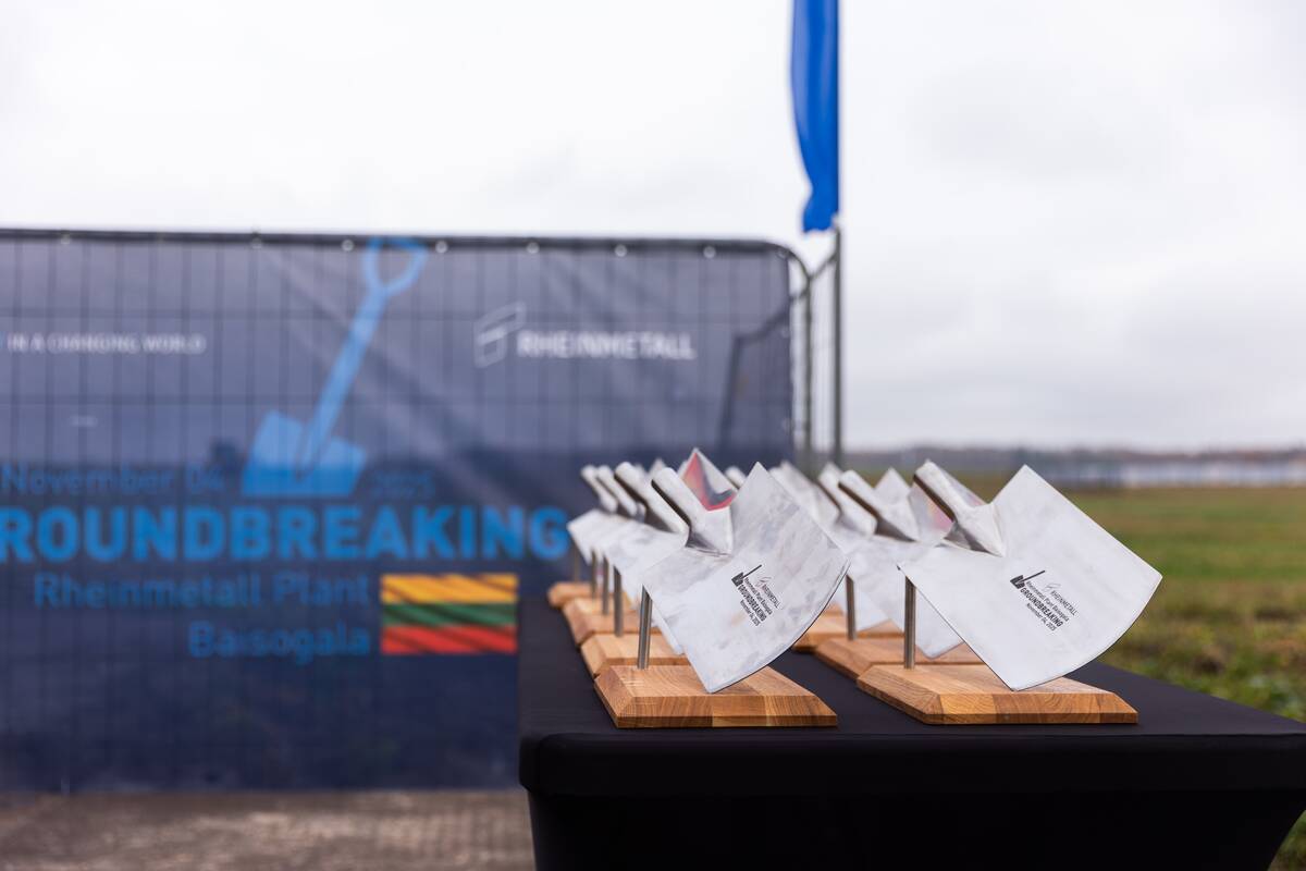  „Rheinmetall“ gamyklos statybų pradžios ceremonija