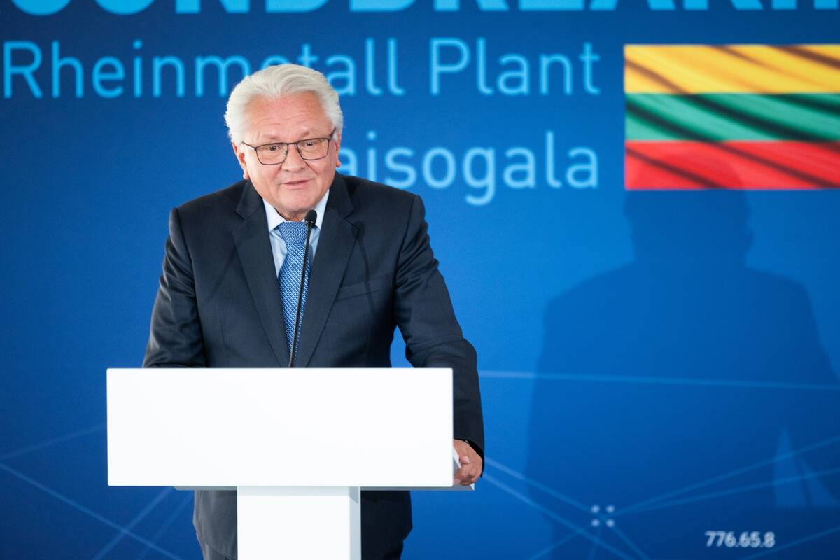  „Rheinmetall“ gamyklos statybų pradžios ceremonija