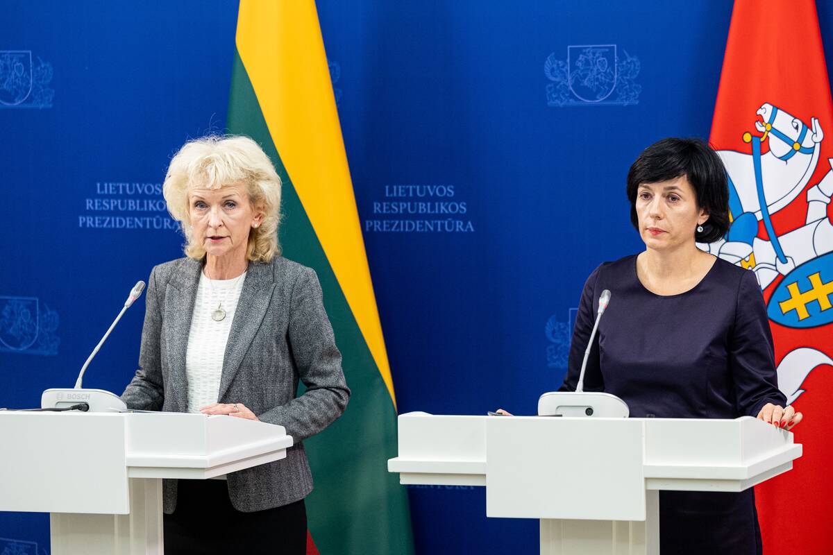 Nausėda susitiko su kandidate į kultūros ministrus Aleknavičiene