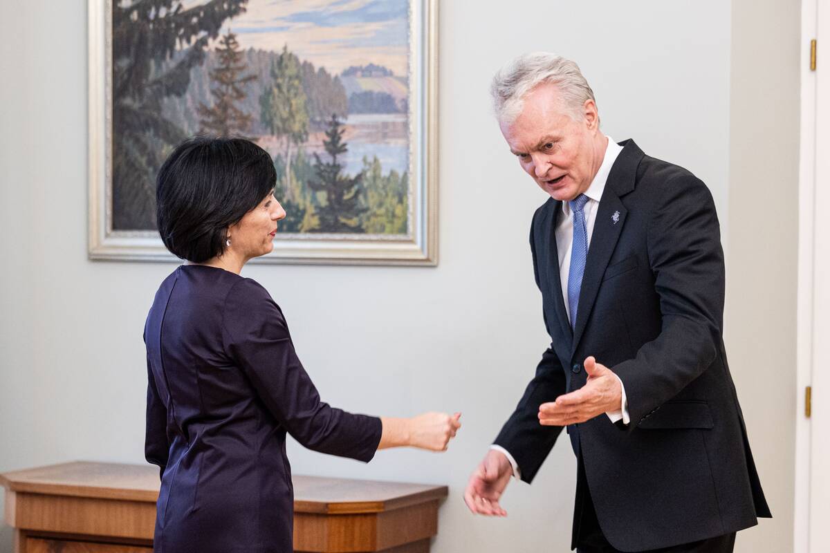 Nausėda susitiko su kandidate į kultūros ministrus Aleknavičiene