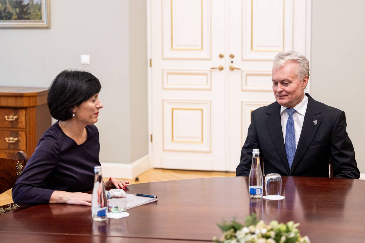 Nausėda susitiko su kandidate į kultūros ministrus Aleknavičiene