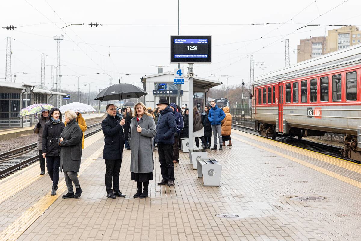 „LTG Link“ kalėdinių traukinių pristatymas
