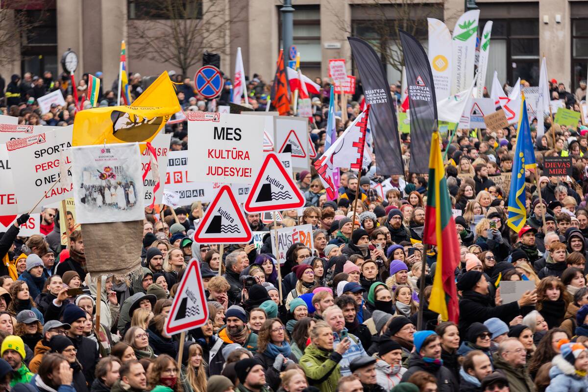 Premjerė: kultūros bendruomenės protestas – postūmis daugiau kalbėtis
