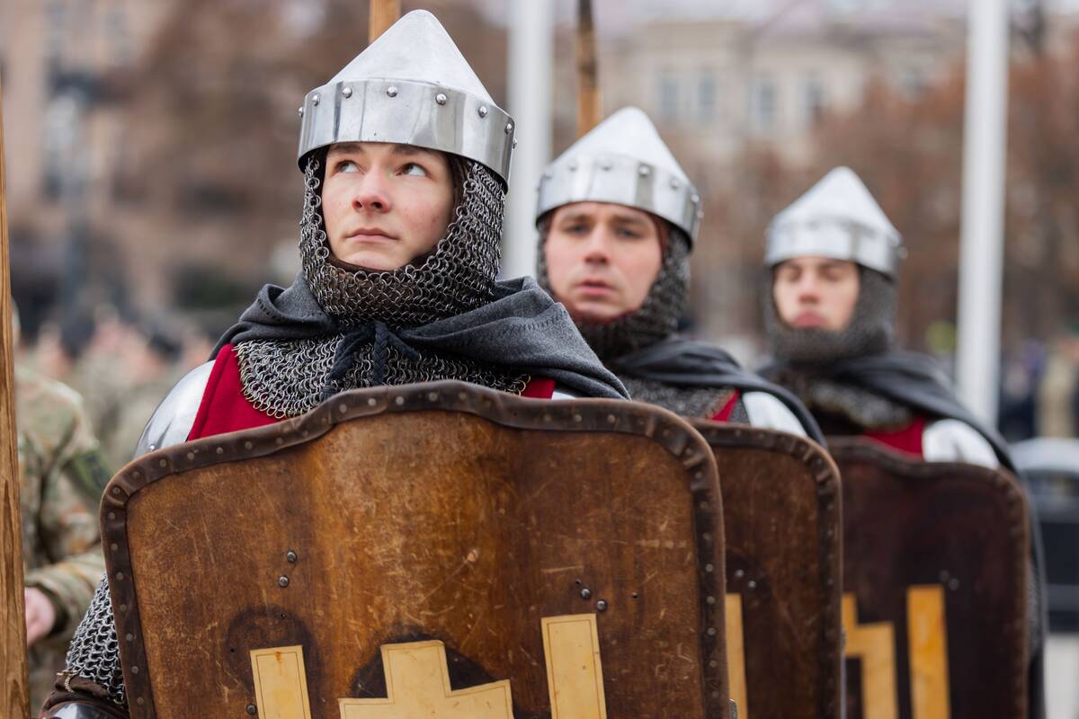 Lietuvos kariuomenės dienos minėjimas Katedros aikštėje