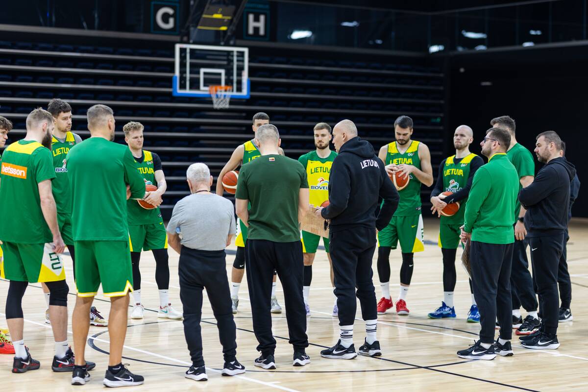 Lietuvos vyrų krepšinio rinktinės atvira treniruotė