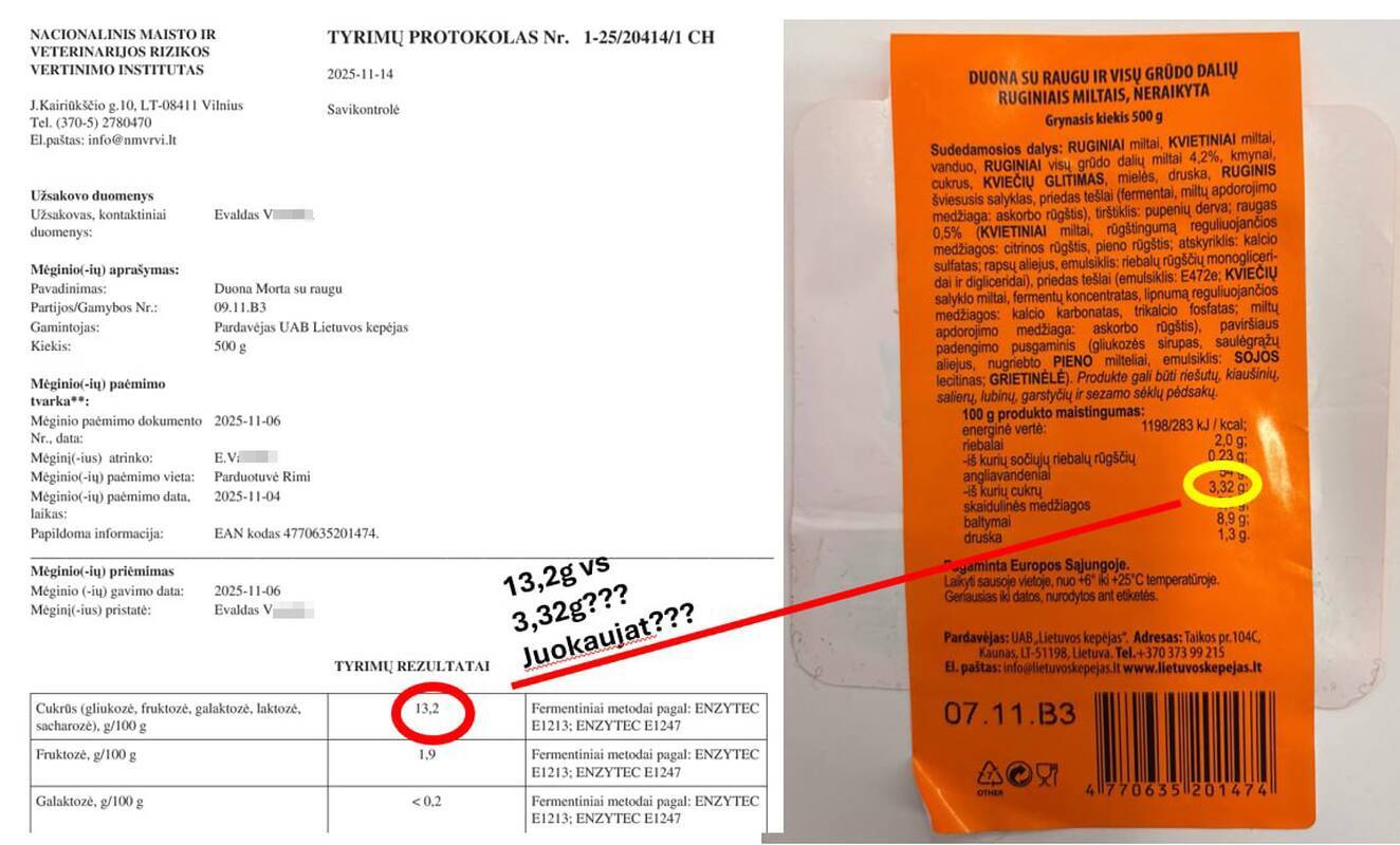 Skandalas dėl duonos „Morta“ sudėties: pasisakė kepykla