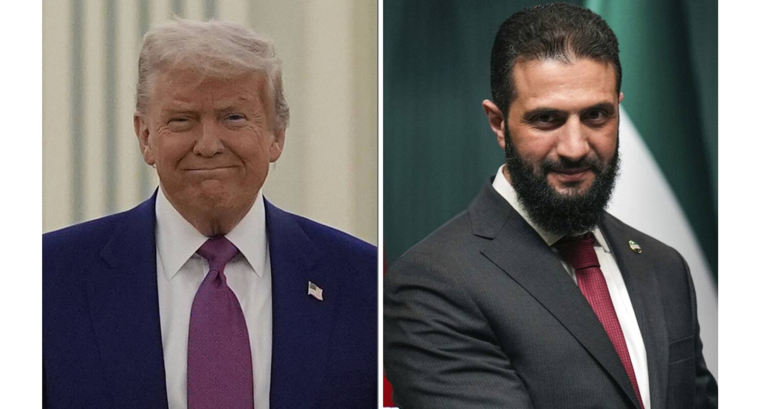  Donaldas Trumpas ir Ahmedas al Sharaa