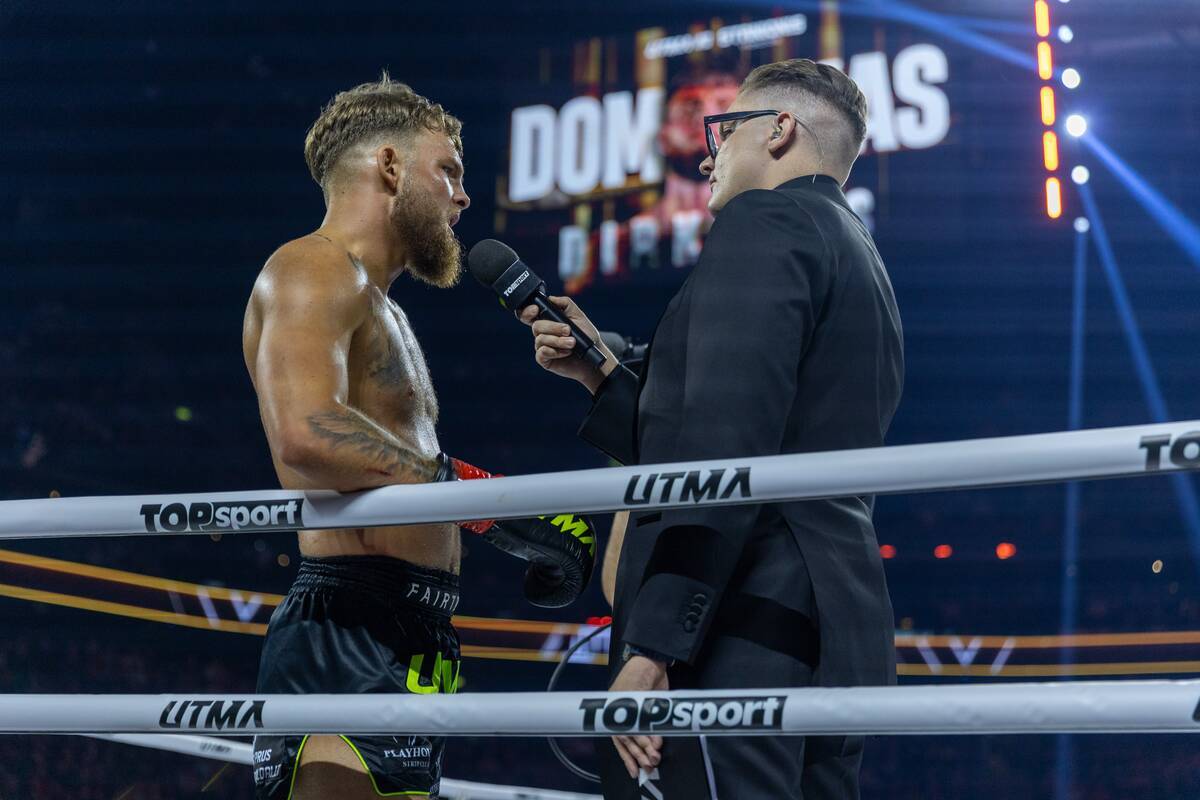 Kikbokso kovotojas Dominykas Dirkstys 