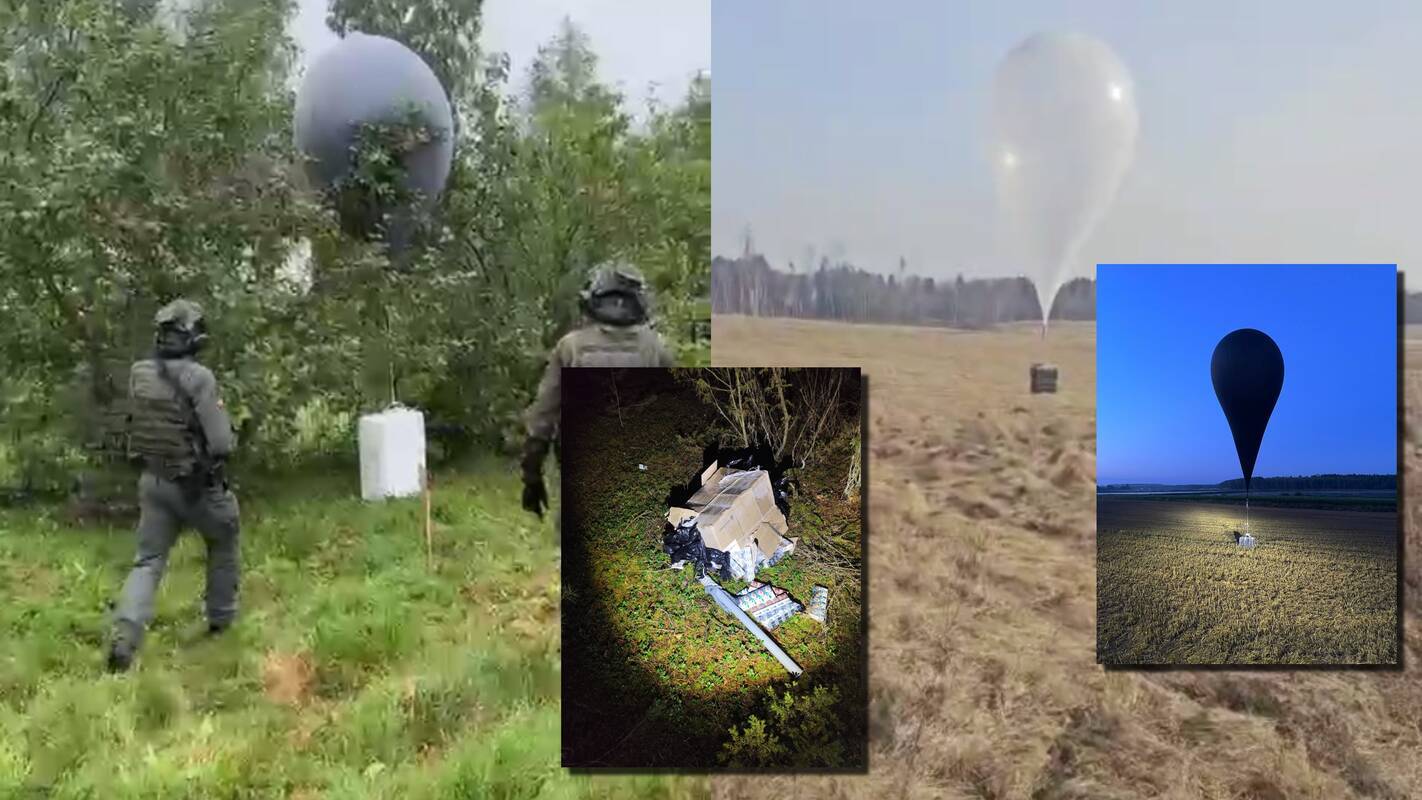 Kontrabandiniai balionai vėl kelia sumaištį