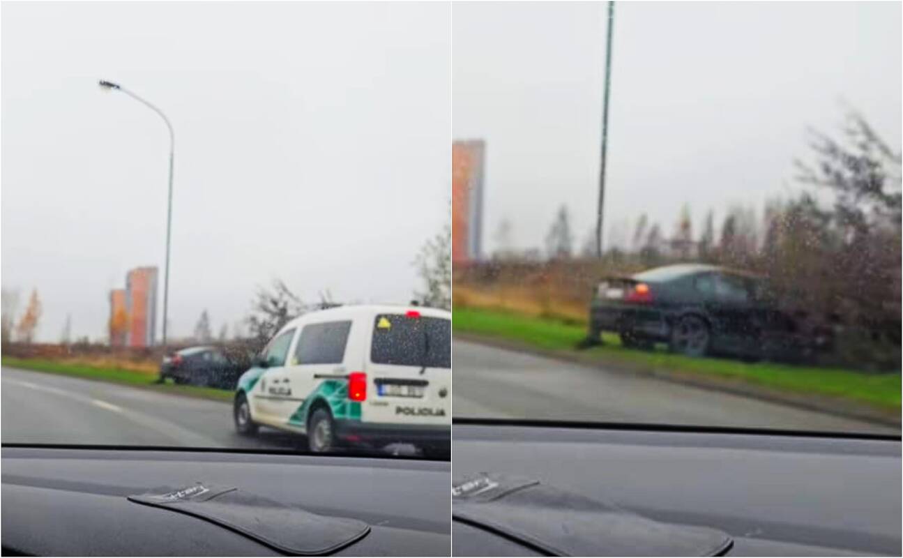 Uostamiestyje – eismo įvykis: nuo kelio nulėkė BMW