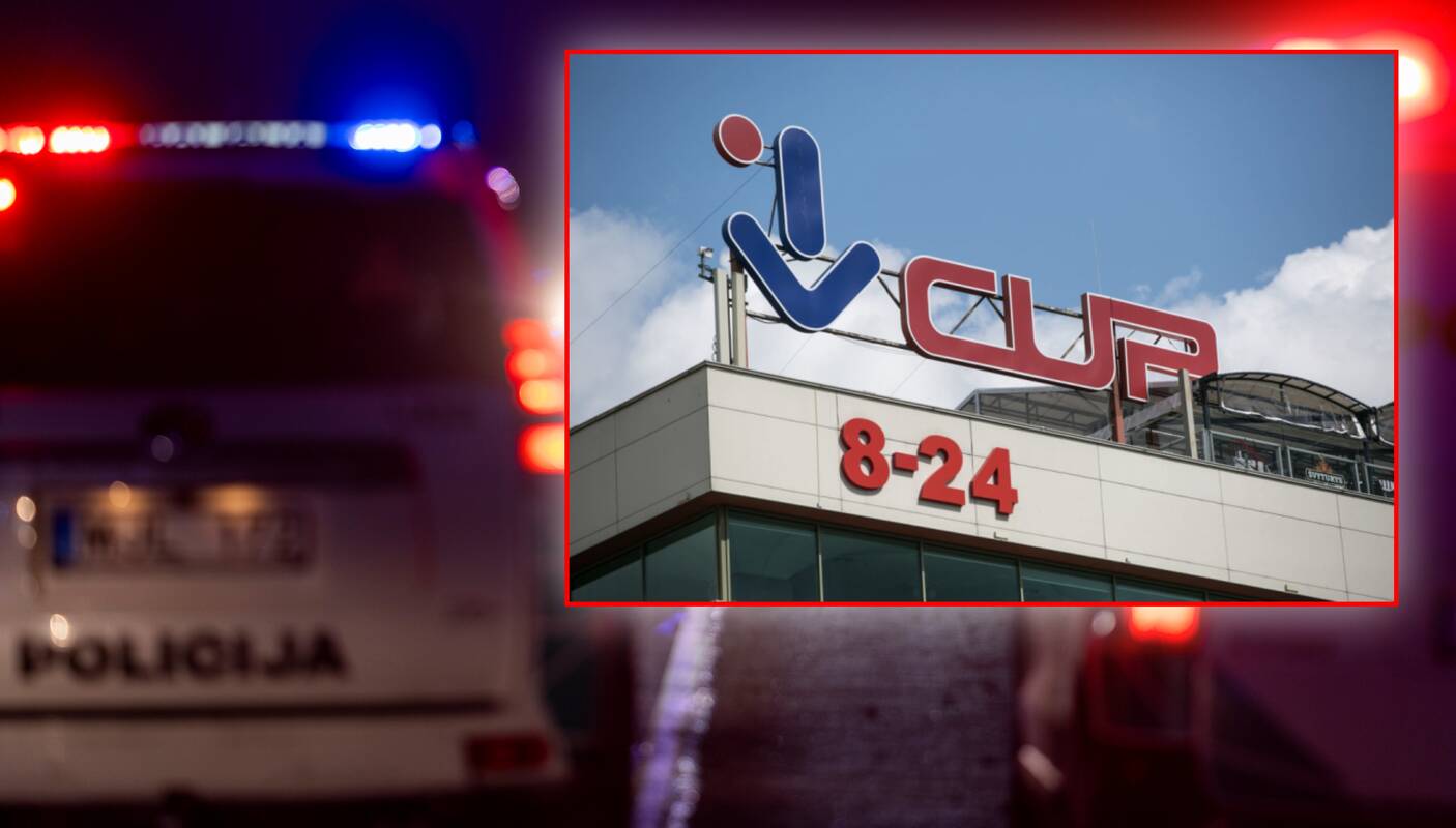 Į prekybos centrą Vilniuje naktį įsibrovė jaunuolis: sužeidė apsaugininką