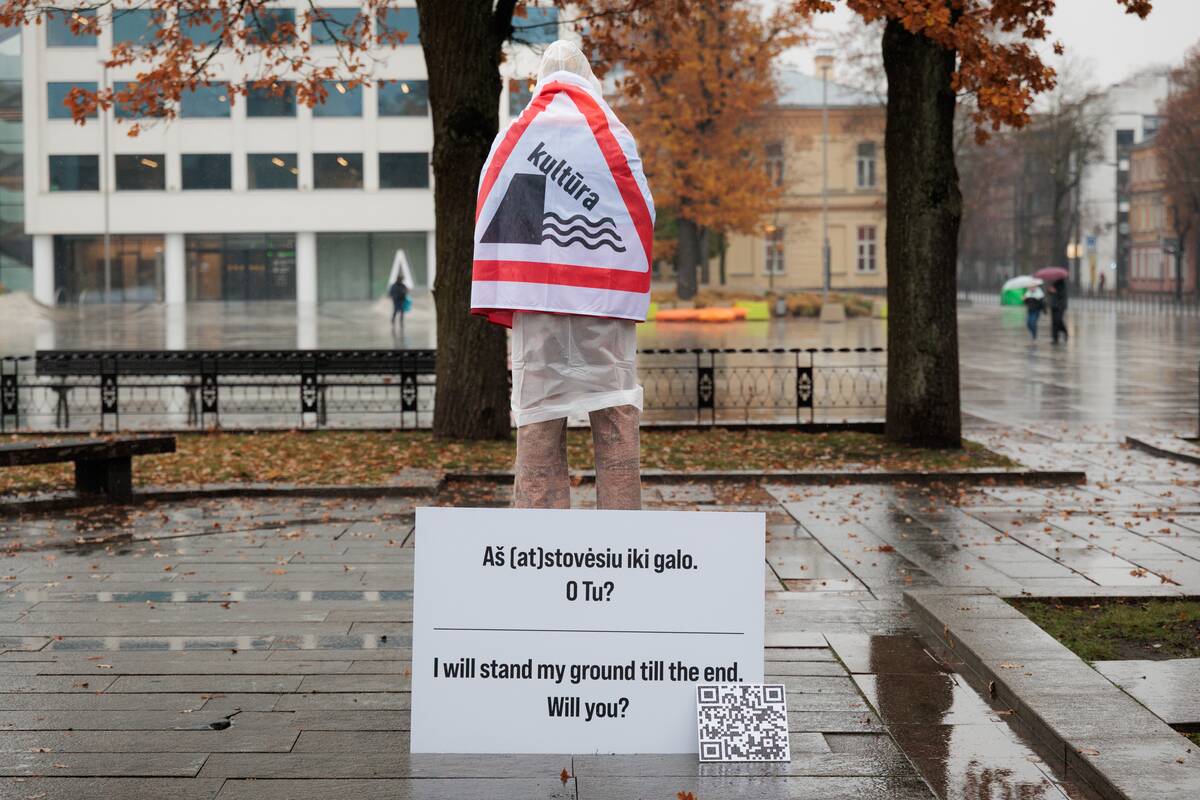 Kultūros protestas Kaune „Aš (at)stovėsiu iki galo. O Tu?“