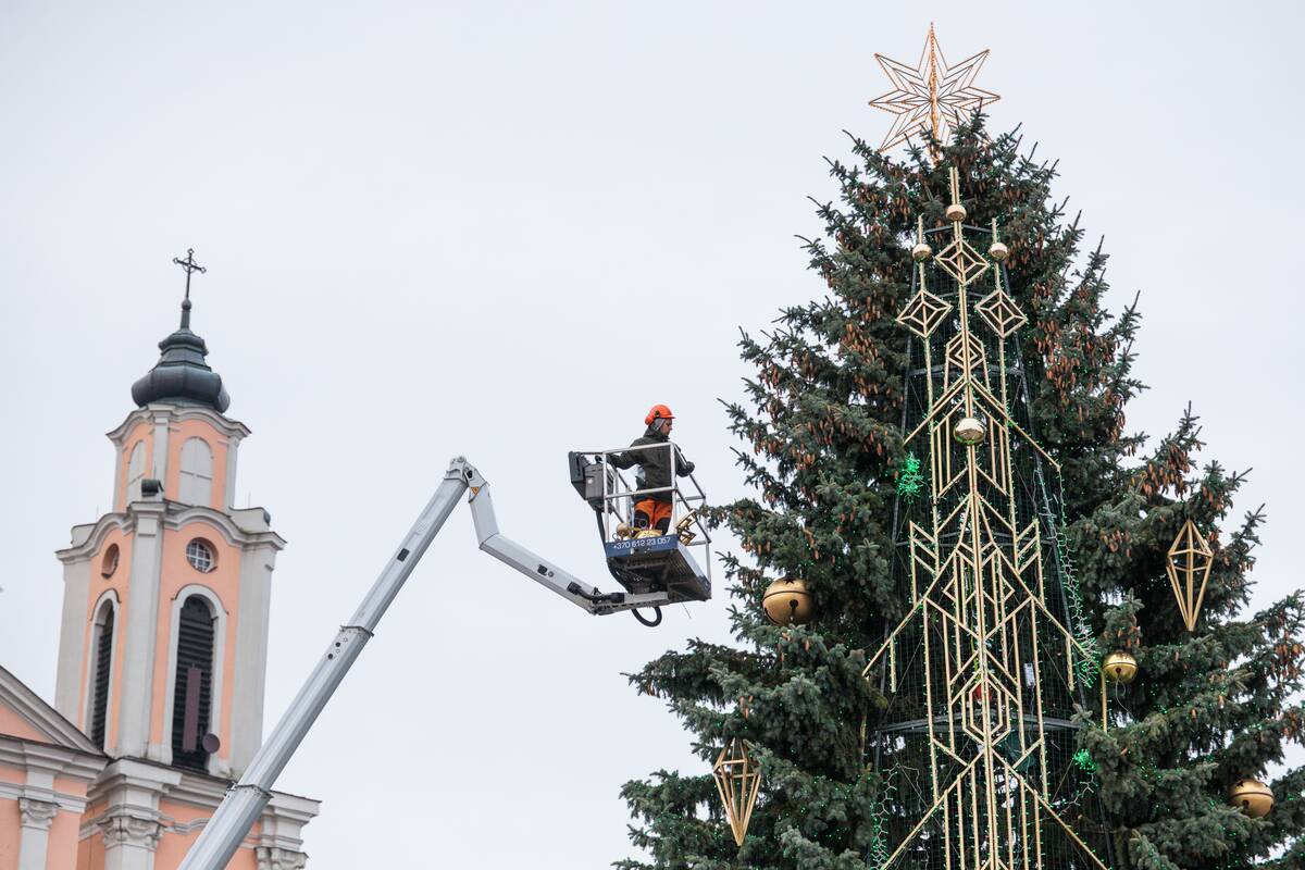 Miestas gyvena laukimu - iki kalėdinės eglės įžiebimo liko vos kelios dienos