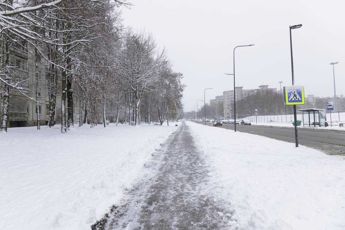 Sniegu nuklotas Kaunas