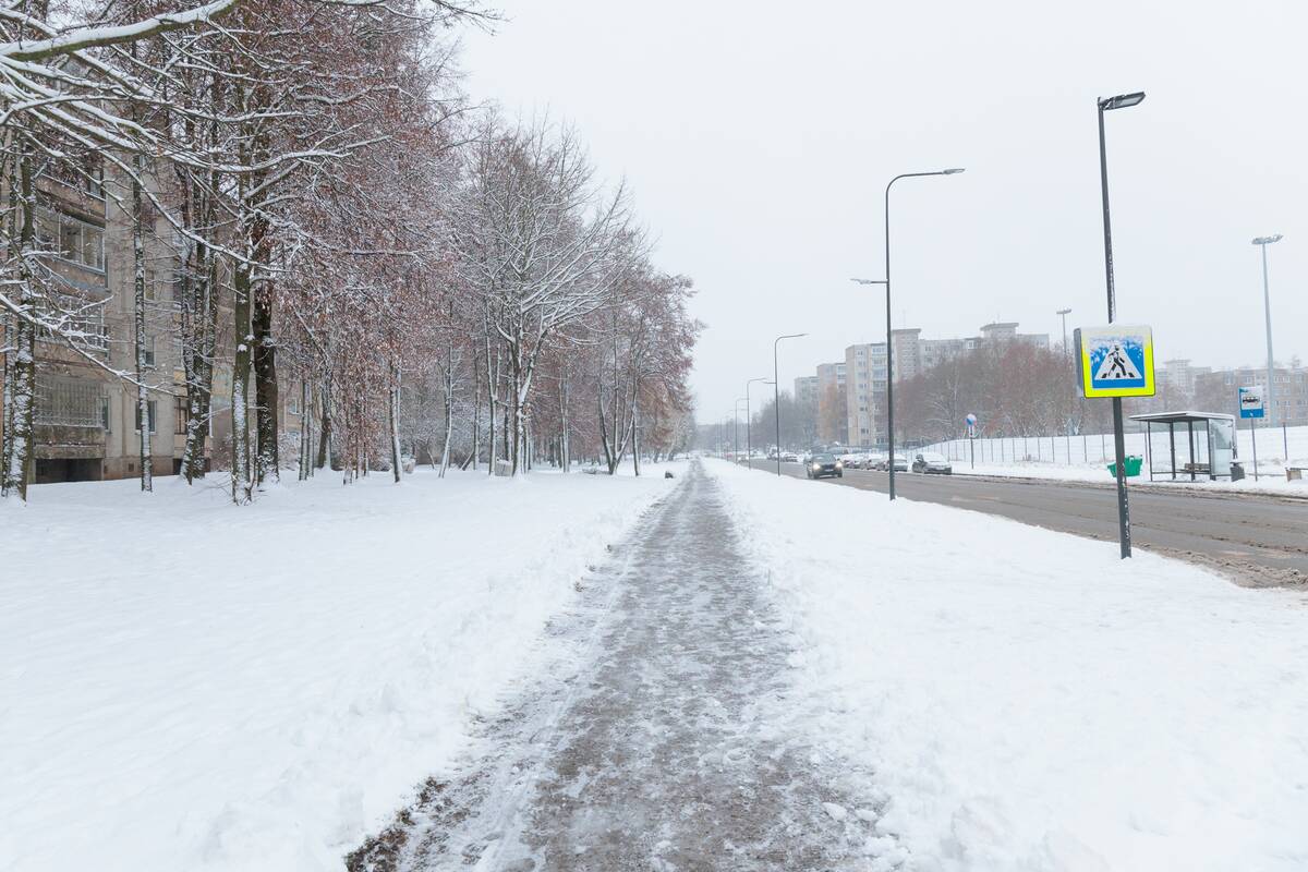 Sniegu nuklotas Kaunas