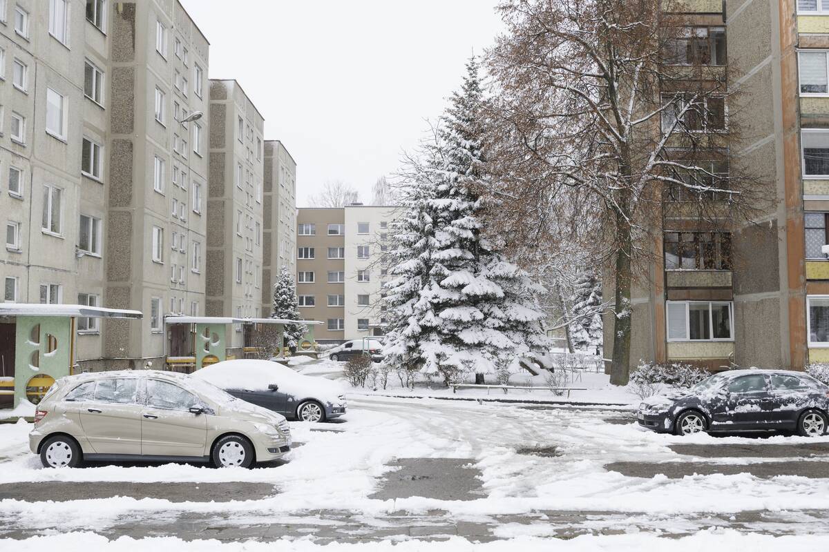 Sniegu nuklotas Kaunas