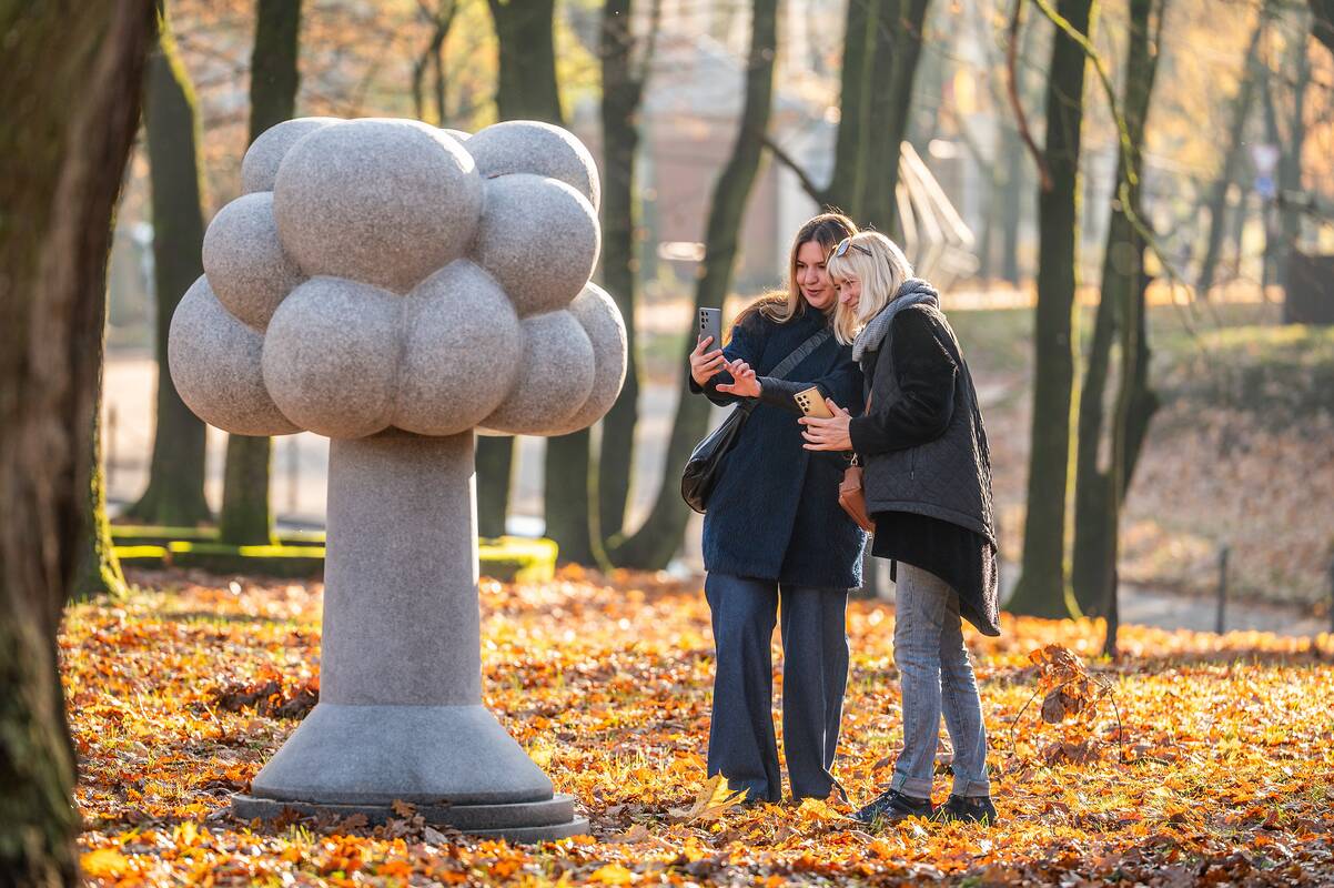 Kauno Mažajame ąžuolyne oficialiai pristatytas modernizmui skirtų skulptūrų ansamblis