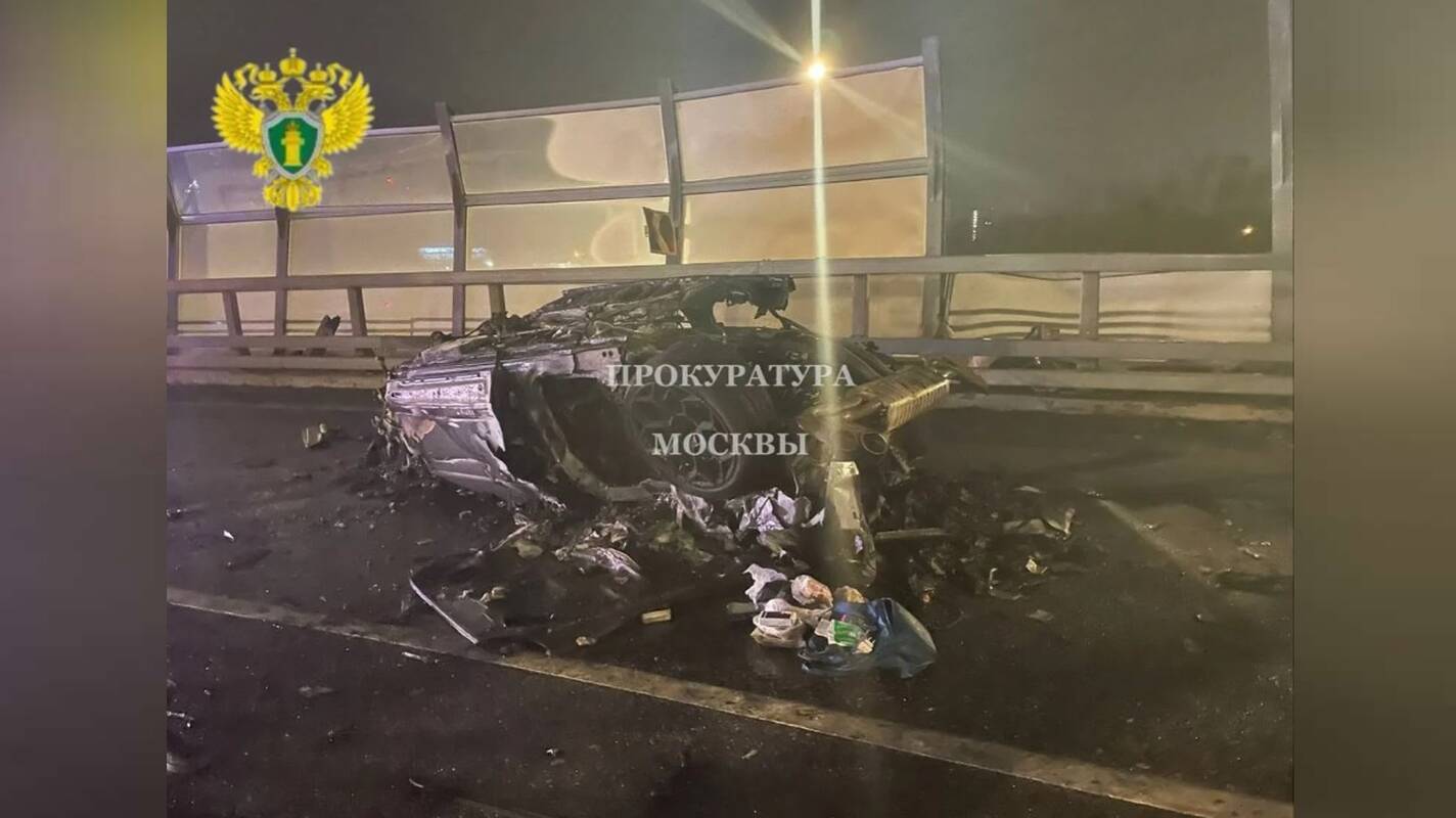 Iš prabangaus automobilio liko tik nuodėguliai: Maskvoje žuvo rusų kriptomilijonierius