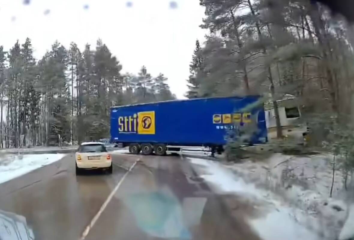 Ties Ežerėliu – pavojingi vilkiko viražai